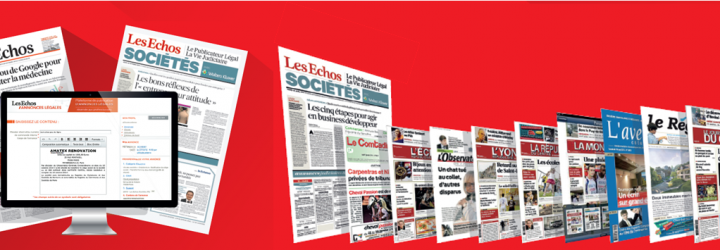 Vos annonces légales avec Les Echos